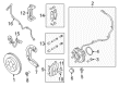 2013 Ford F-150 Brake Backing Plate Diagram - 9L3Z-2K004-A