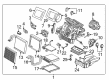 2019 Lincoln MKC Blend Door Actuator Diagram - AV6Z-19E616-B