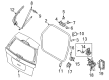 2009 Ford Taurus X Door Hinge Diagram - 8F9Z-7442900-A