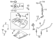 2013 Lincoln MKS Fuel Tank Strap Diagram - AG1Z-9092-B