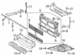 Ford Escape Air Deflector Diagram - LJ6Z-8327-H