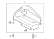 Ford Escape Engine Cover Diagram - DJ5Z-6A949-C