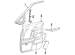 Ford Aerostar Armrest Diagram - F29Z1224140AAK