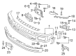 2017 Ford F-250 Super Duty Bumper Diagram - HC3Z-17757-FPTM