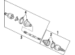 1998 Lincoln Continental CV Joint Diagram - F5OY3B413A