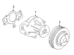 2004 Ford Thunderbird Water Pump Pulley Diagram - 2W9Z-8509-BB