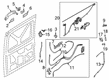 Ford Rear Passenger Door Handle Latch Diagram - NK4Z-61264A00-C