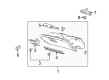 Mercury Glove Box Diagram - 5W7Z-54060T10-AAA