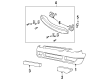 Ford Escort Bumper Diagram - 3S4Z-17757-AA