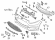 2016 Ford Fiesta Bumper Diagram - D2BZ-17757-BB