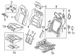 2017 Ford Mustang Seat Cushion Diagram - FR3Z-6364810-F