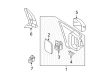 Mercury Montego Car Mirror Diagram - 4F9Z-17K707-BA