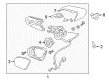 2017 Lincoln Continental Car Mirror Diagram - GD9Z-17683-BAPTM