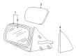 2010 Mercury Grand Marquis Mirror Cover Diagram - 3W7Z-17D743-CHRM