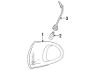 Ford Windstar Side Marker Light Diagram - F58Z-15A201-A