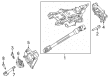 2012 Lincoln MKX Steering Column Diagram - DT4Z-3C529-A