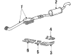 Ford Aerostar Catalytic Converter Gasket Diagram - E69Z5B266B