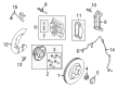 Ford Mustang Brake Backing Plate Diagram - FR3Z-2K004-F