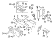 2013 Ford Explorer Center Console Base Diagram - BA8Z-74045E24-BA