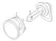 2004 Lincoln Aviator Fog Light Diagram - 3C5Z-15200-AA