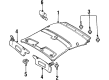 Mercury Tracer Sun Visor Diagram - F8CZ5404105DAG