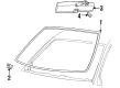 1993 Mercury Grand Marquis Windshield Diagram - F3AZ-5403100-A