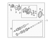 2003 Ford Escape Differential Cover Diagram - YL8Z-4033-AA