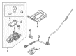 2015 Lincoln MKX Automatic Transmission Shifter Diagram - GA1Z-7210-BB