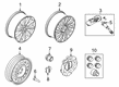 Ford Transit Connect Wheel Stud Diagram - CV6Z-1012-B