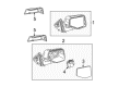 2006 Mercury Mountaineer Car Mirror Diagram - 6L5Z-17K707-B