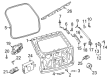 Lincoln Navigator Rear Door Striker Diagram - JT4Z-54404A42-A