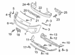 2021 Ford Escape Bumper Diagram - LJ6Z-17D957-C