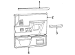 Ford F-350 Armrest Diagram - E9TZ-1524101-A1A