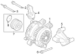 Ford Mustang Alternator Pulley Diagram - PZ1Z-10344-A