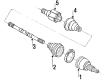 1996 Lincoln Continental CV Boot Diagram - F3DZ3A331C