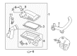 2010 Mercury Mariner Air Filter Box Diagram - BM6Z-9600-A