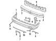 Ford Festiva License Plate Diagram - E8BZ17A385A