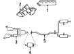 Lincoln Mark VIII Catalytic Converter Diagram - F6LY-5F250-A