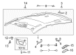 2015 Ford Fusion Sun Visor Diagram - FS7Z-5404105-DB