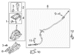 2013 Ford Fusion Automatic Transmission Shift Levers Diagram - DG9Z-7210-NB