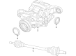 2021 Ford Police Interceptor Utility Axle Shaft Diagram - L1MZ-4K139-D