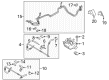 2015 Ford F-150 Automatic Transmission Oil Cooler Line Diagram - FL3Z-7B028-N