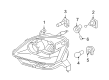 2006 Ford Five Hundred Headlight Diagram - 6G1Z-13008-B