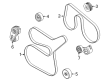 2024 Ford E-350 Super Duty V-Belt Diagram - LC3Z-8620-D