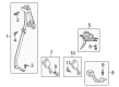 2024 Ford Expedition Seat Belt Diagram - JL1Z-63611B69-DA