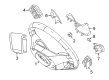 2011 Lincoln MKZ Cruise Control Switch Diagram - 8A5Z-9C888-AA