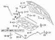 2021 Ford F-350 Super Duty Emblem Diagram - VHC3Z-16606-A