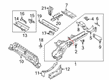 2022 Ford Transit Connect Rear Crossmember Diagram - DV6Z-4K338-A