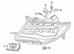 2018 Lincoln MKZ Headlight Diagram - JP5Z-13008-N