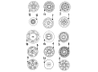 Ford Bronco II Spare Wheel Diagram - E8TZ-1007-B